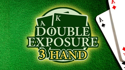 BLACK JACK DOUBLE EXPOSURE 3 HAND